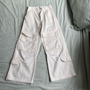 Zara White Cargo Pants